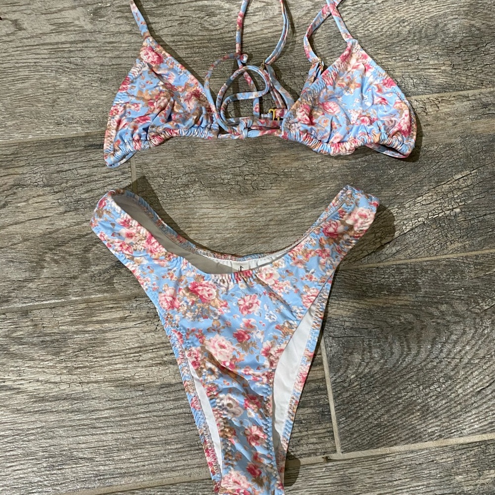 Heavy Manners Front Tie Bikini brand new